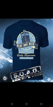 Load image into Gallery viewer, DR WHO inspired Blue Box Beer Tee Shirt
